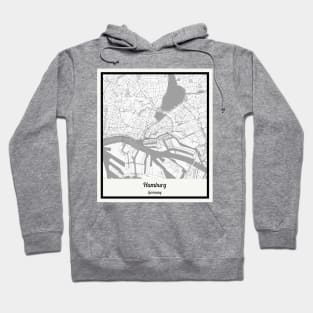 Map of Hamburg - Germany Hoodie